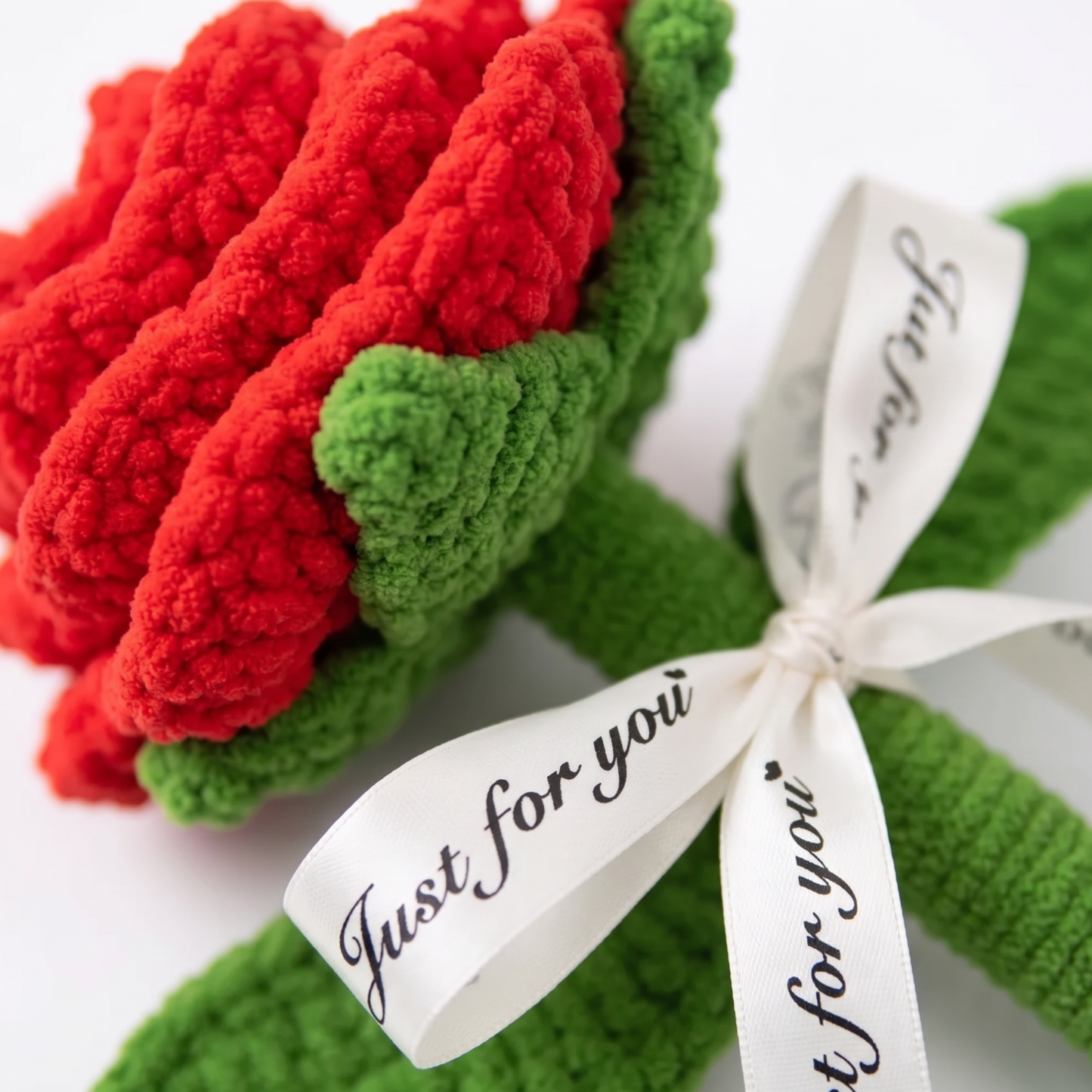 Handmade Crochet Giant Rose Sunflower Carnation Flower Bouquet Floral Gift for Mother
