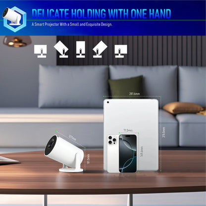 HY300 Halloween Projector 4K HD 1080P Portable Smart LED Projector with Android 11, WiFi & Bluetooth