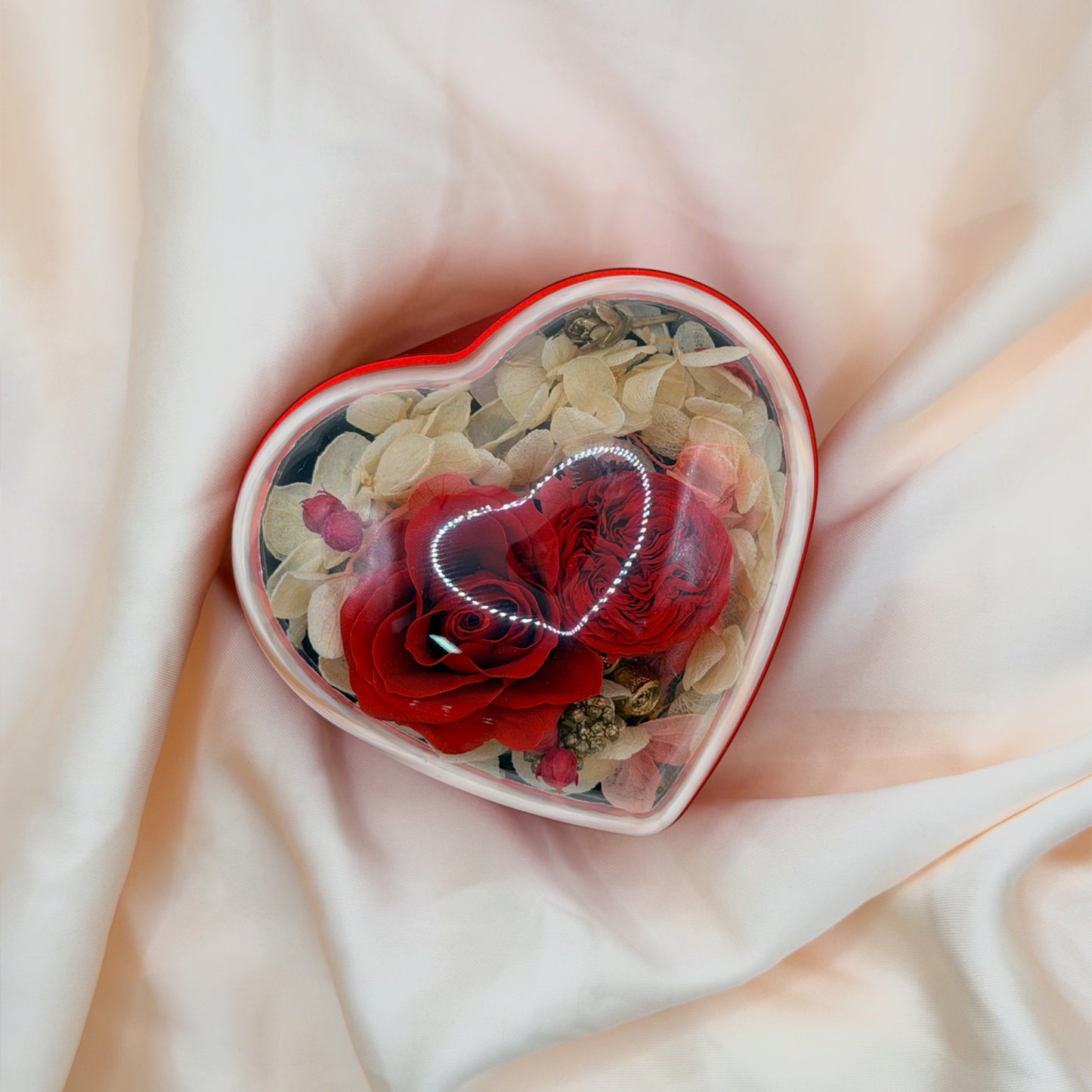 Eternal Rose Jewelry Box with Photo Projection Necklace | Ready-to-Gift