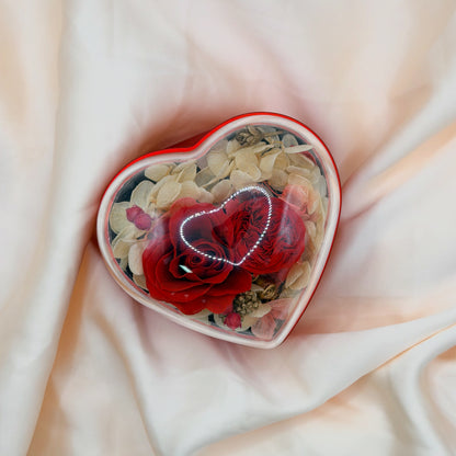 Eternal Rose Jewelry Box with Photo Projection Necklace | Ready-to-Gift