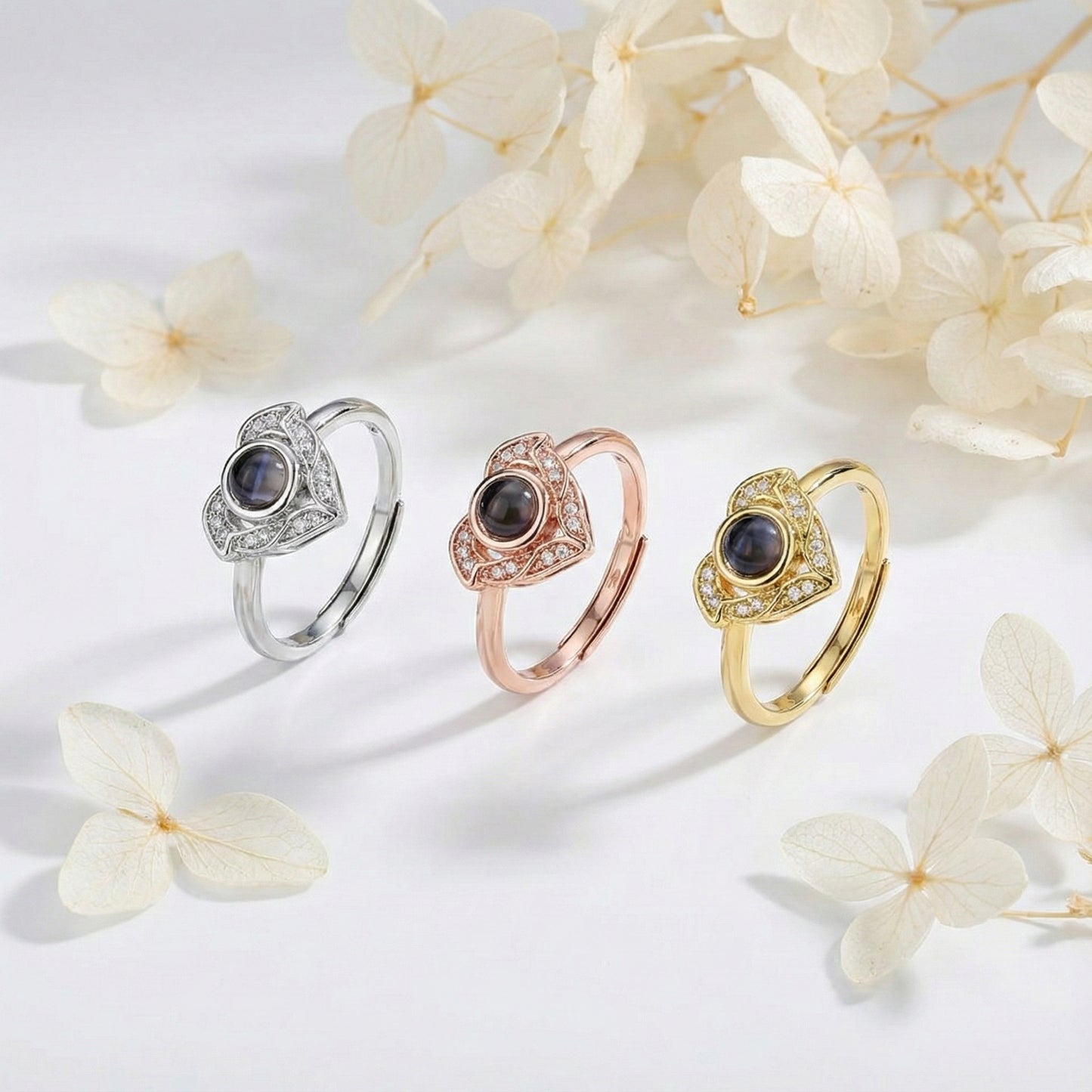 "I Love You" in 100 Languages Projection Ring – Exquisite Angel Wings Design – Romantic Promise & Engagement Gift for Her
