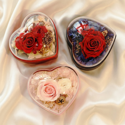 Eternal Rose Jewelry Box with Photo Projection Necklace | Ready-to-Gift