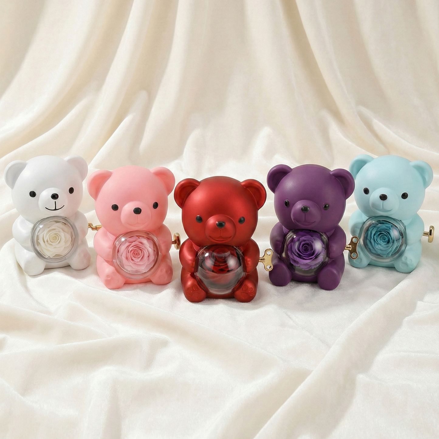 Luxury Rose Bear & Heart Bracelet Gift Set – The Viral "I Love You" Surprise